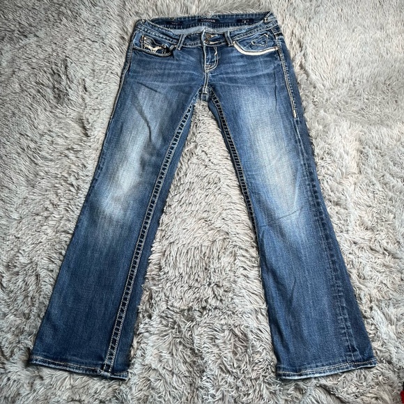 Vigoss Jeans Womens Size 5/6 The Chelsea Bootcut Denim Blue - Picture 1 of 15